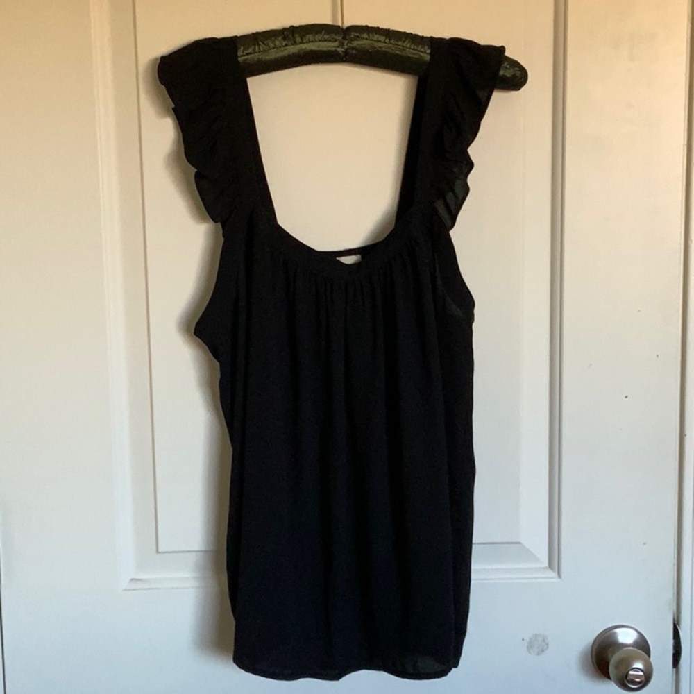 Loft ruffle sleeve top